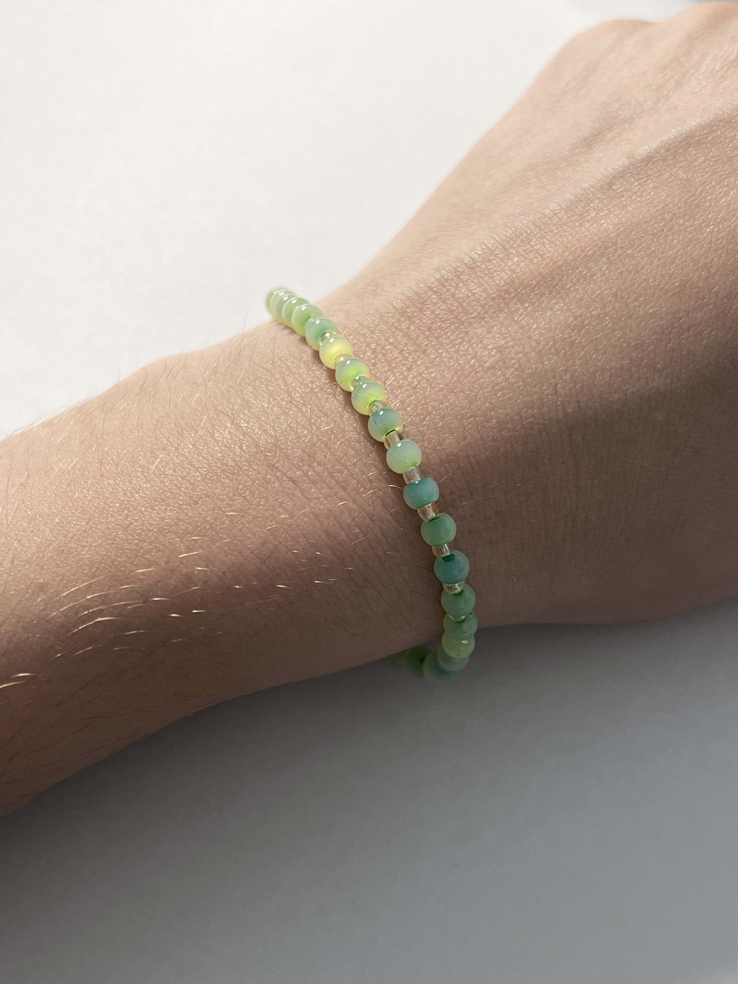 Echo Cateye Elastic Beaded Bracelet